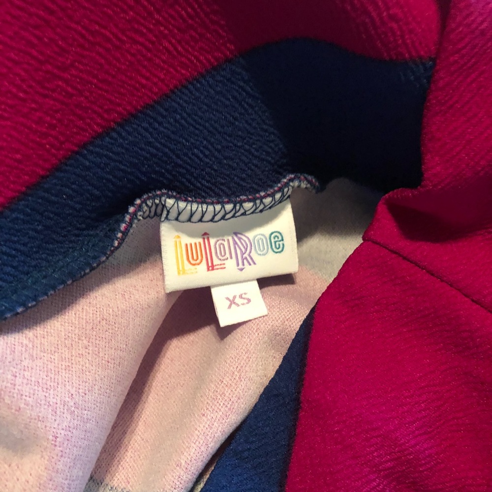 Lularoe Striped Cassie Skirt - Picture 3 of 3